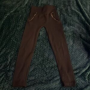 Thick brown leggings great for winter or layers.